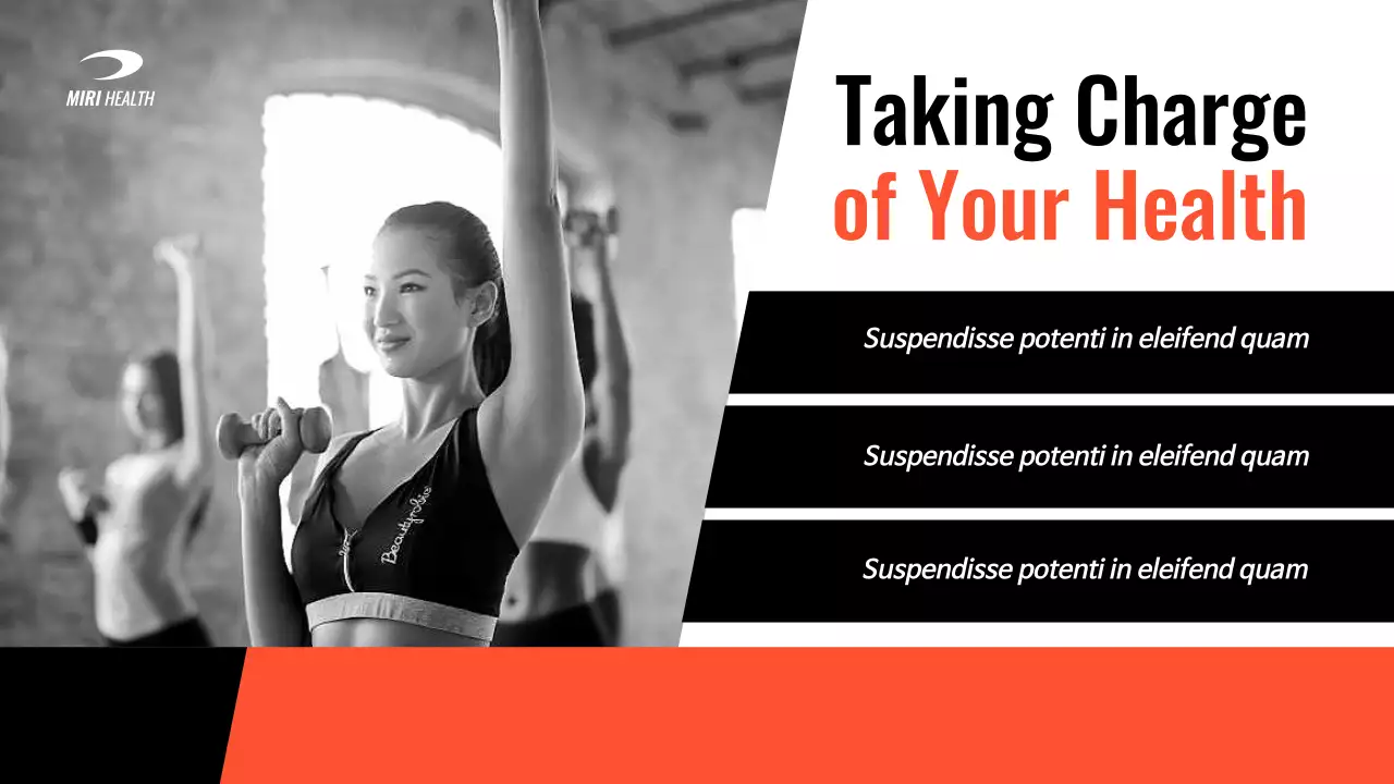 Orange Modern Wellness Promotion Presentation