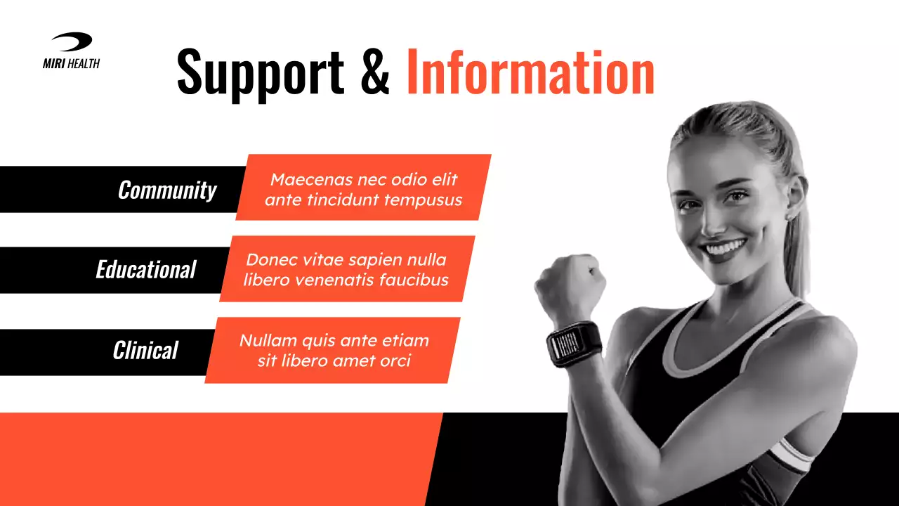 Orange Modern Wellness Promotion Presentation