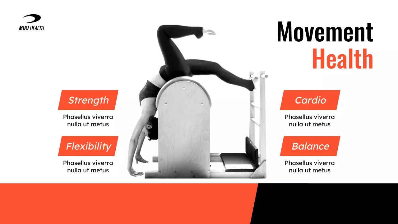 Orange Modern Wellness Promotion Presentation