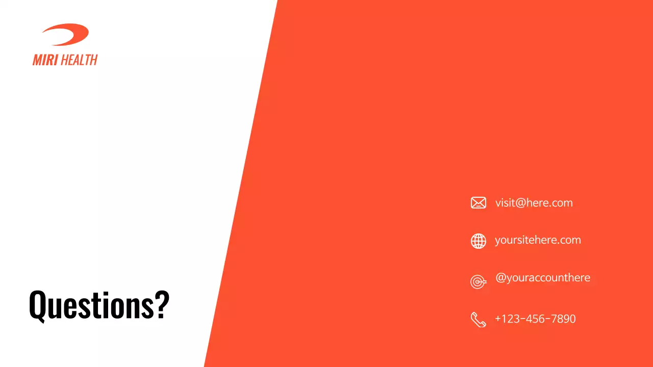 Orange Modern Wellness Promotion Presentation