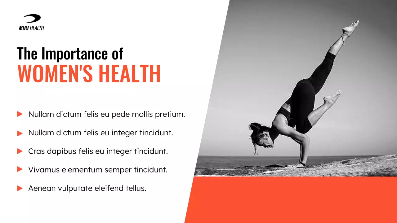 Orange Modern Wellness Promotion Presentation