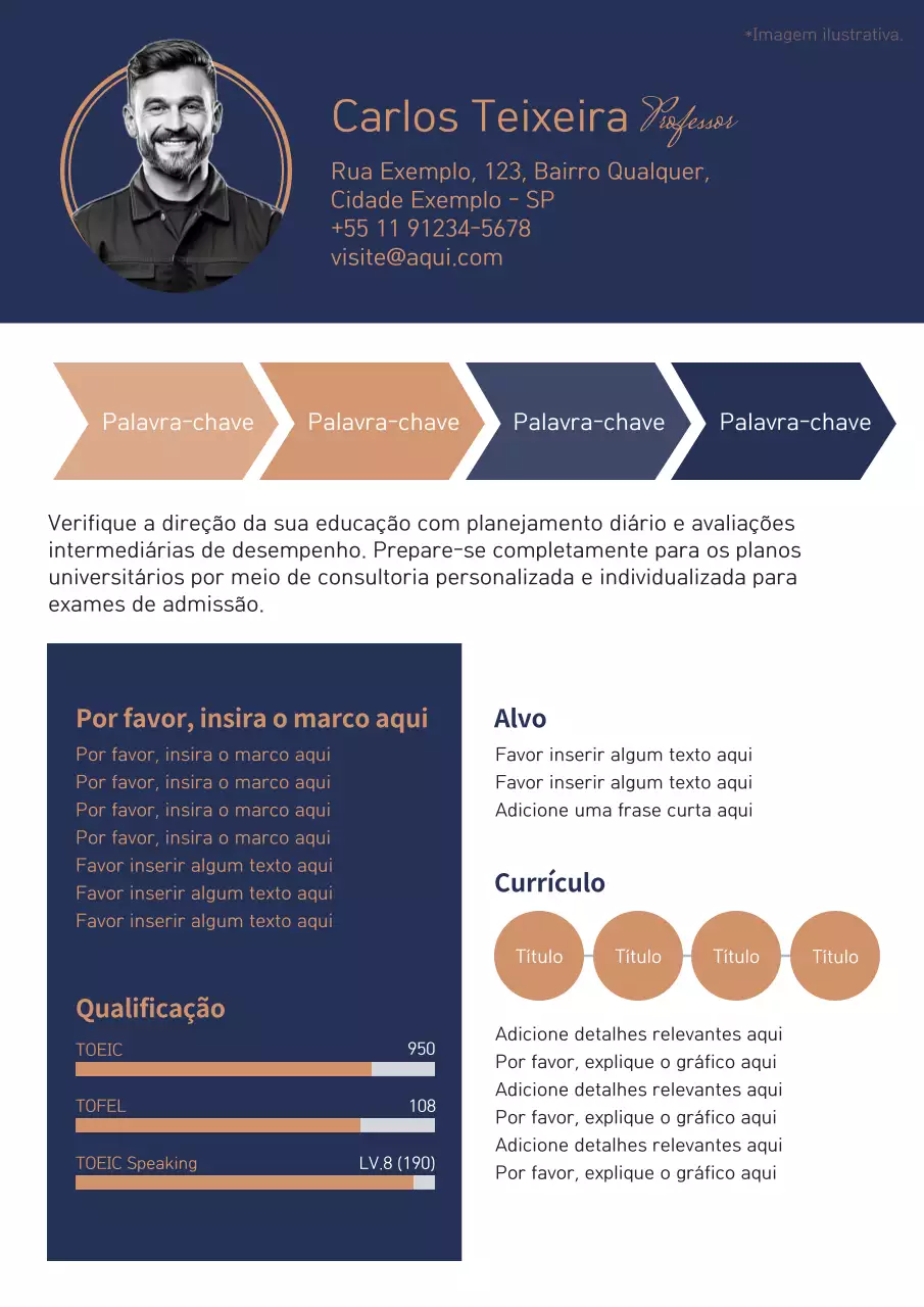 Documento de Design de Currículo Profissional da Marinha