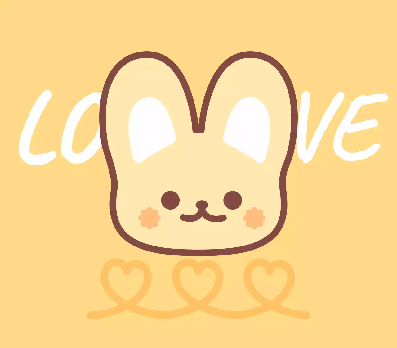 노랑 아기자기한 캐릭터 스티커