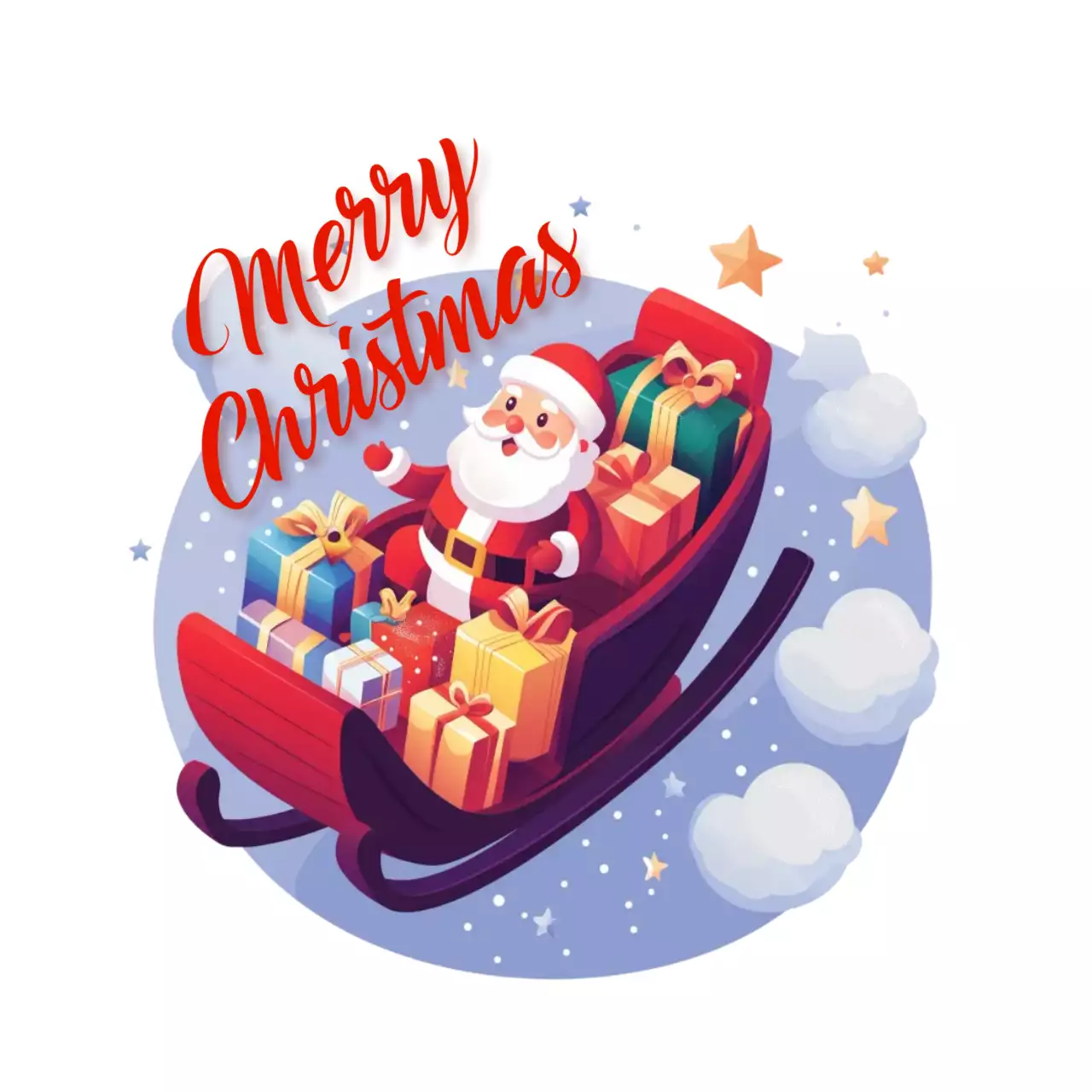 빨강 아기자기한 크리스마스 축제