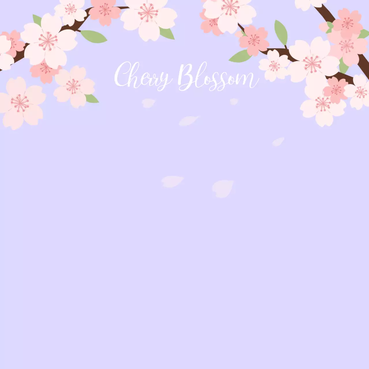 연보라 아기자기한 봄 엽서