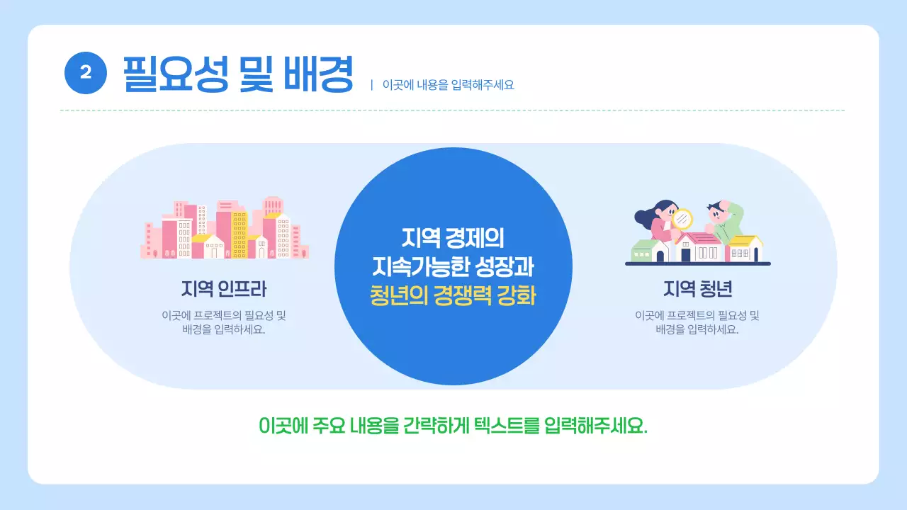 파랑과 연두의 키치한 지원사업 안내서