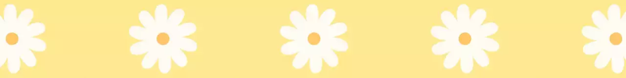 노랑 심플 꽃 패턴