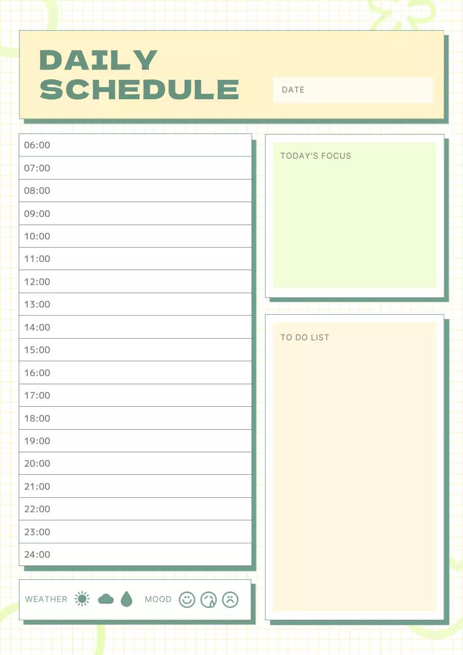 ベージュ シンプル スケジュール 予定表