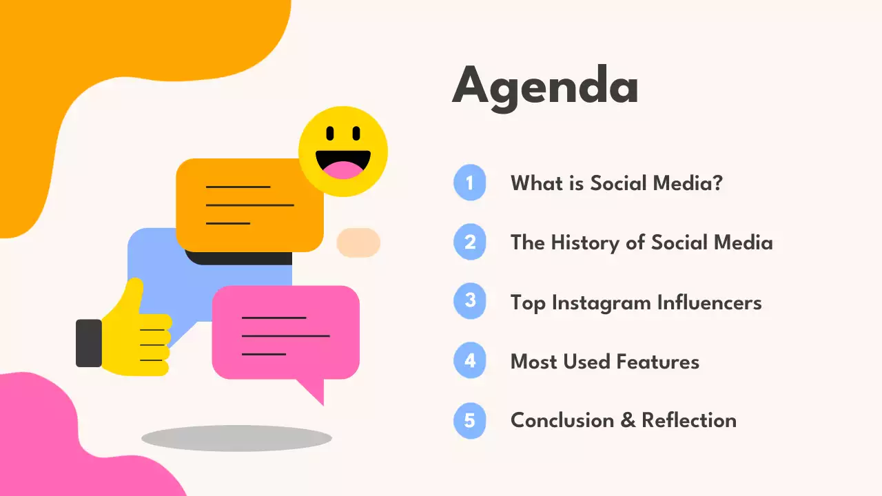 Pink Beige Creative All About Social Media Lecture Presentation