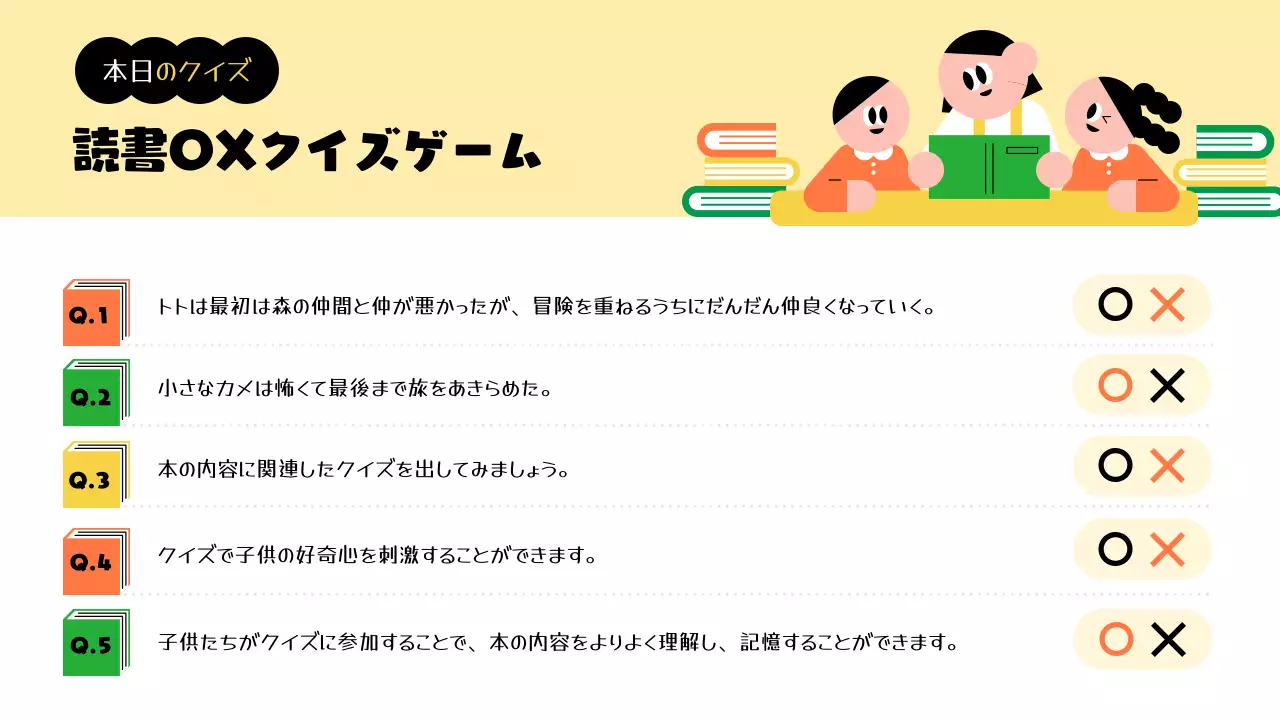 黄色 かわいい 読書 ポスター