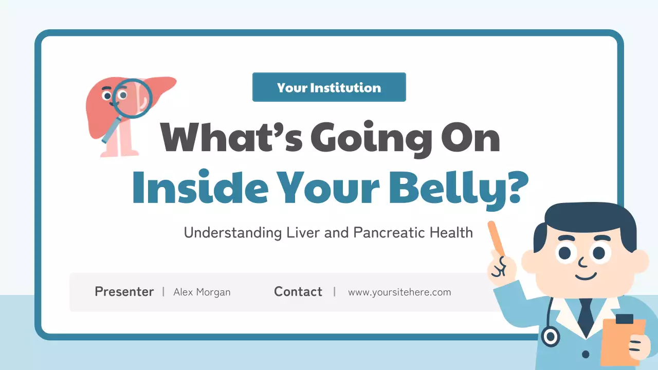 Blue Modern Health Education Lecture Presentation