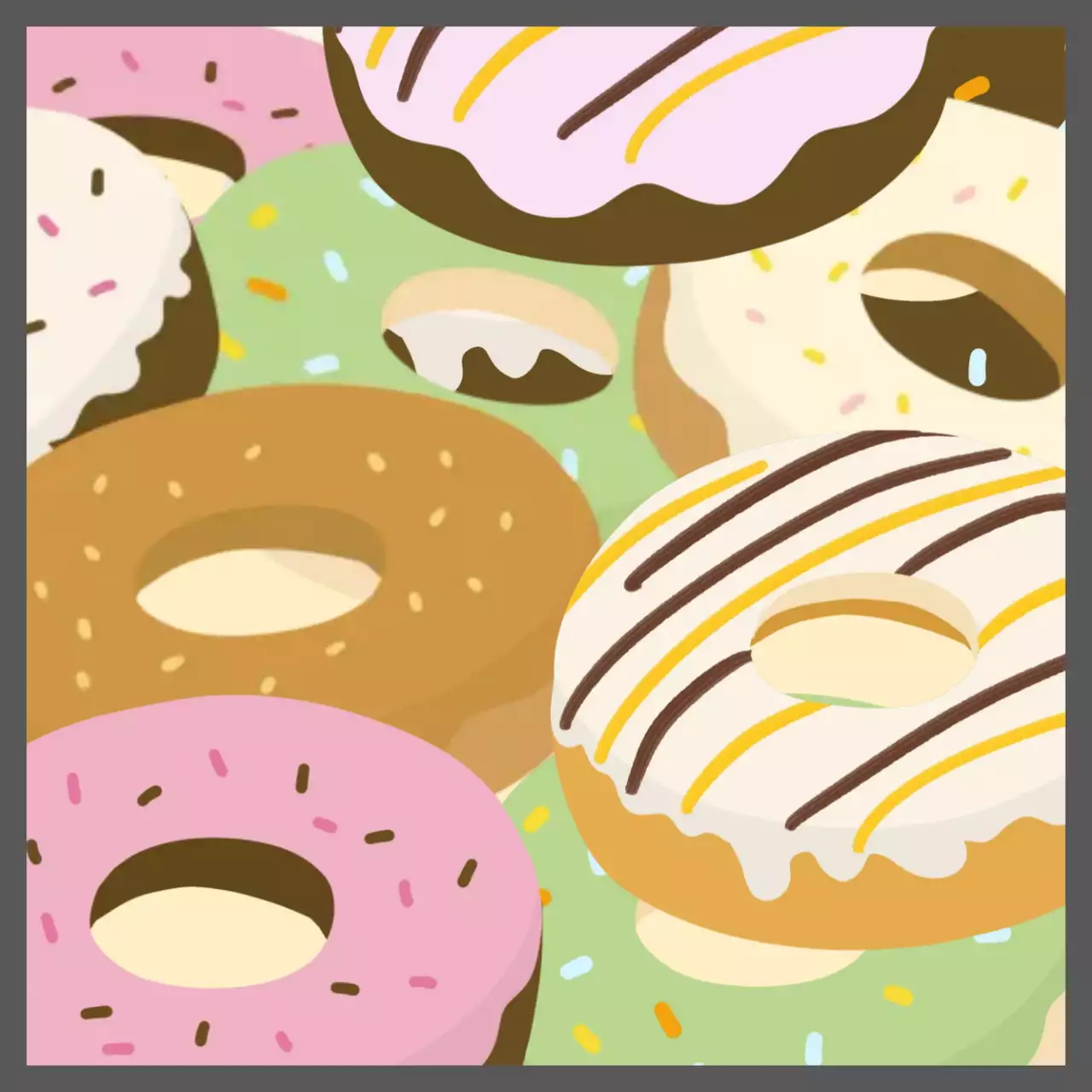 민트 아기자기한 디저트 굿즈