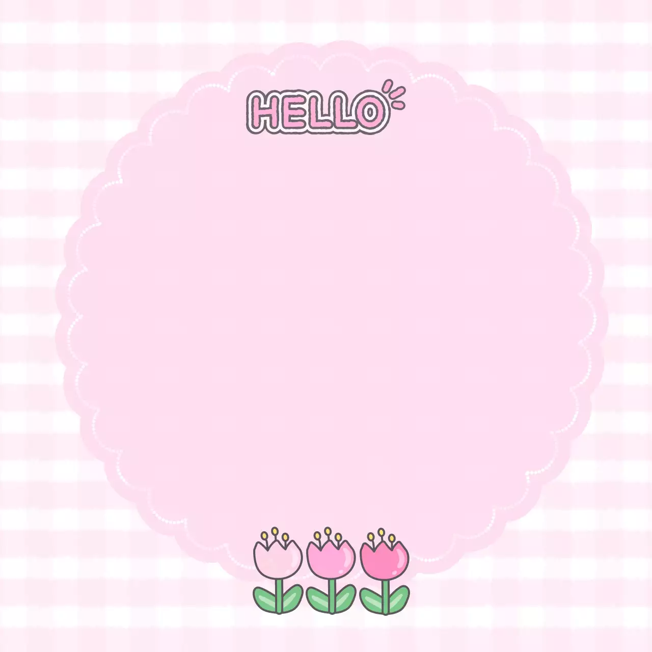 핑크 아기자기한 메모지