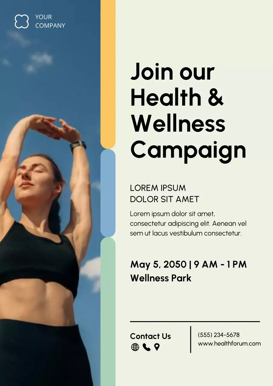 Beige Modern Wellness Promotion Poster