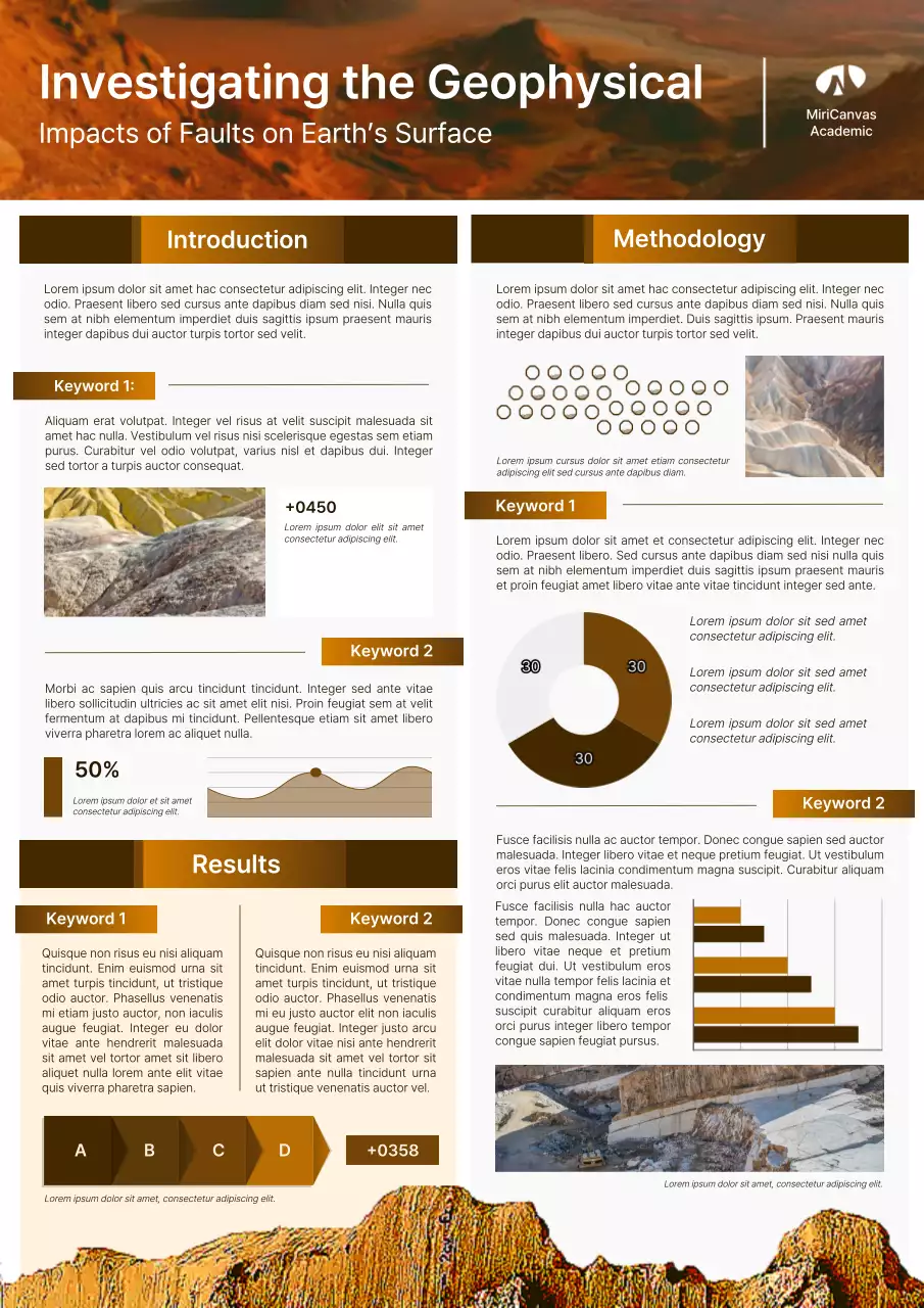 Orange Professional Geophysics Report Poster