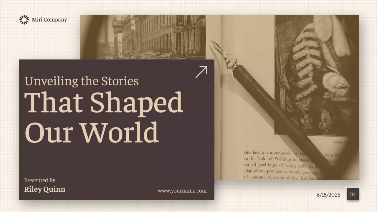 Brown Vintage History Presentation