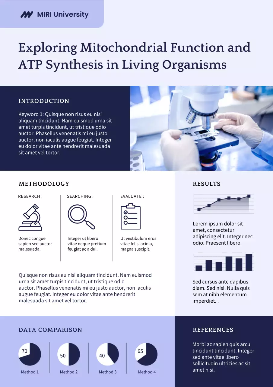 Purple Academic Research Poster