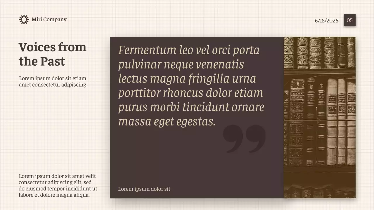 Brown Vintage History Presentation