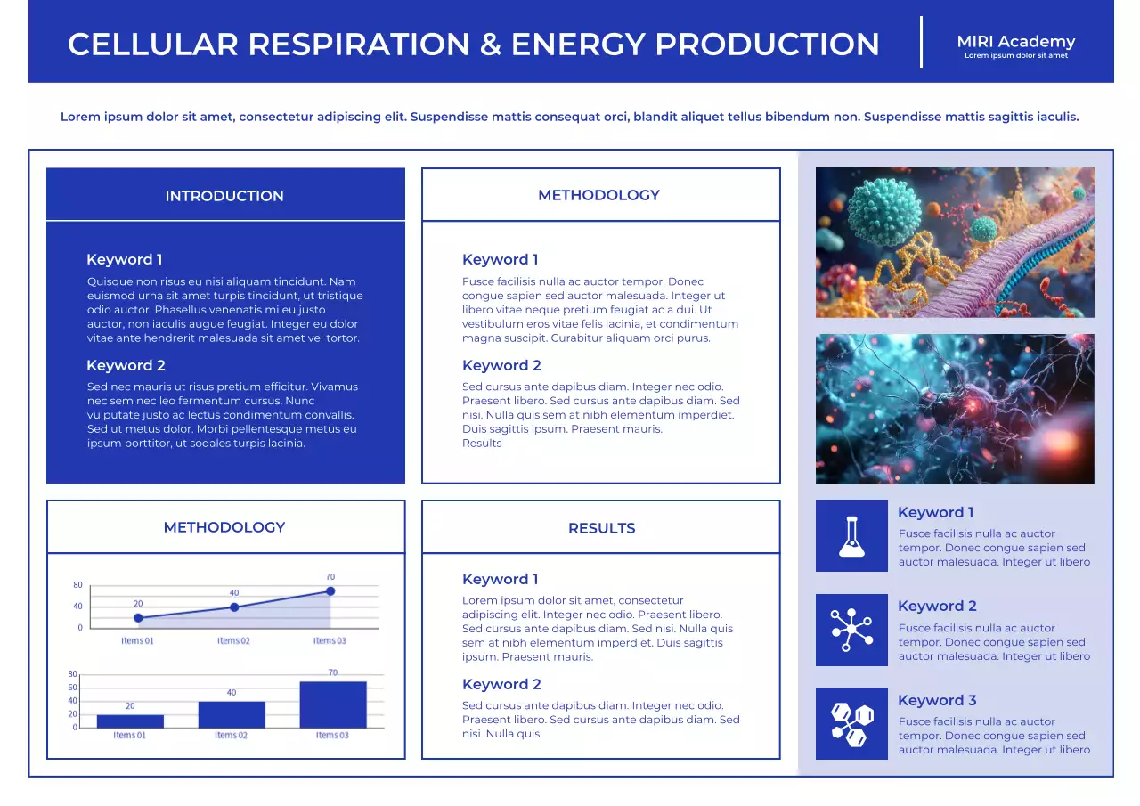 Blue Modern Academic Research Poster