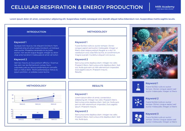 Blue Modern Academic Research Poster