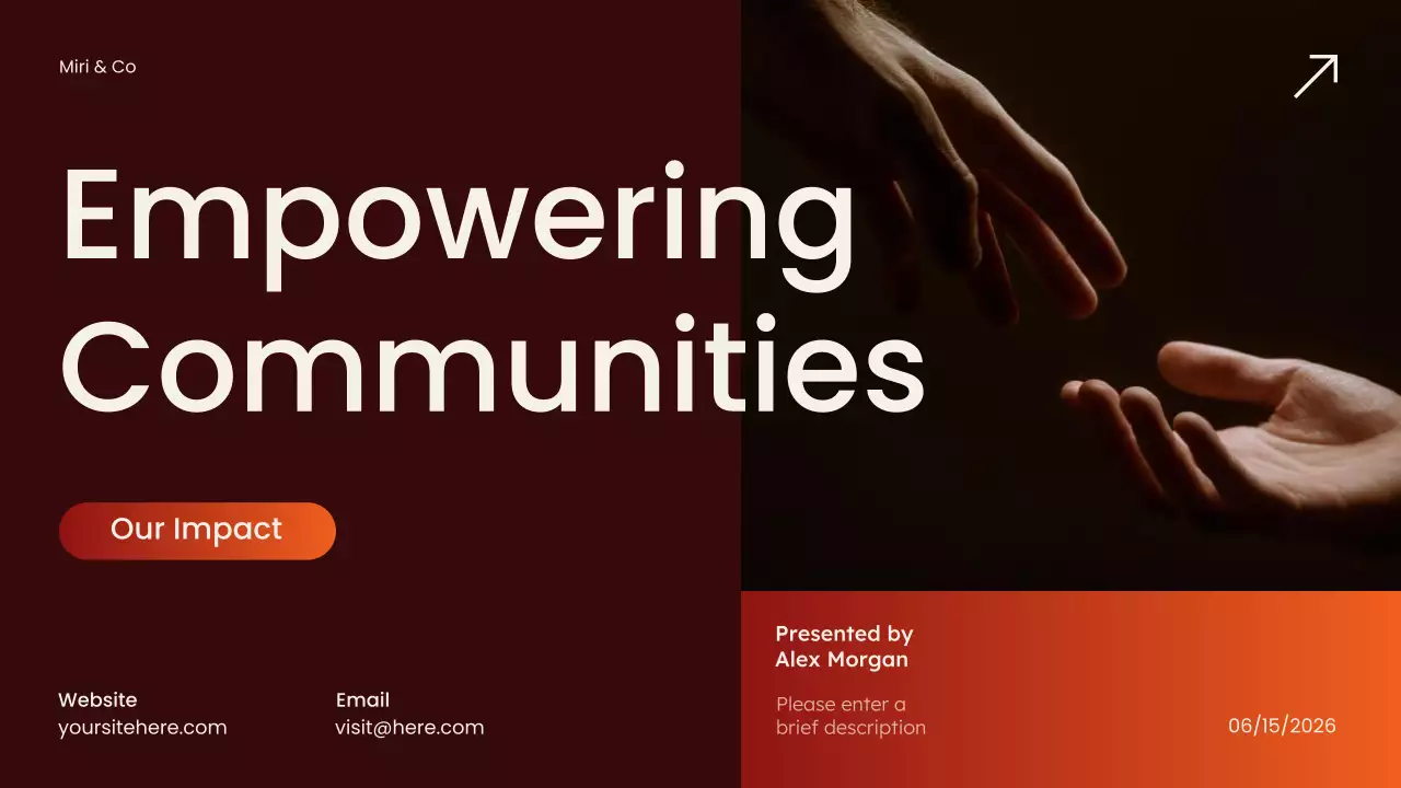 Brown Modern Community Report Presentation