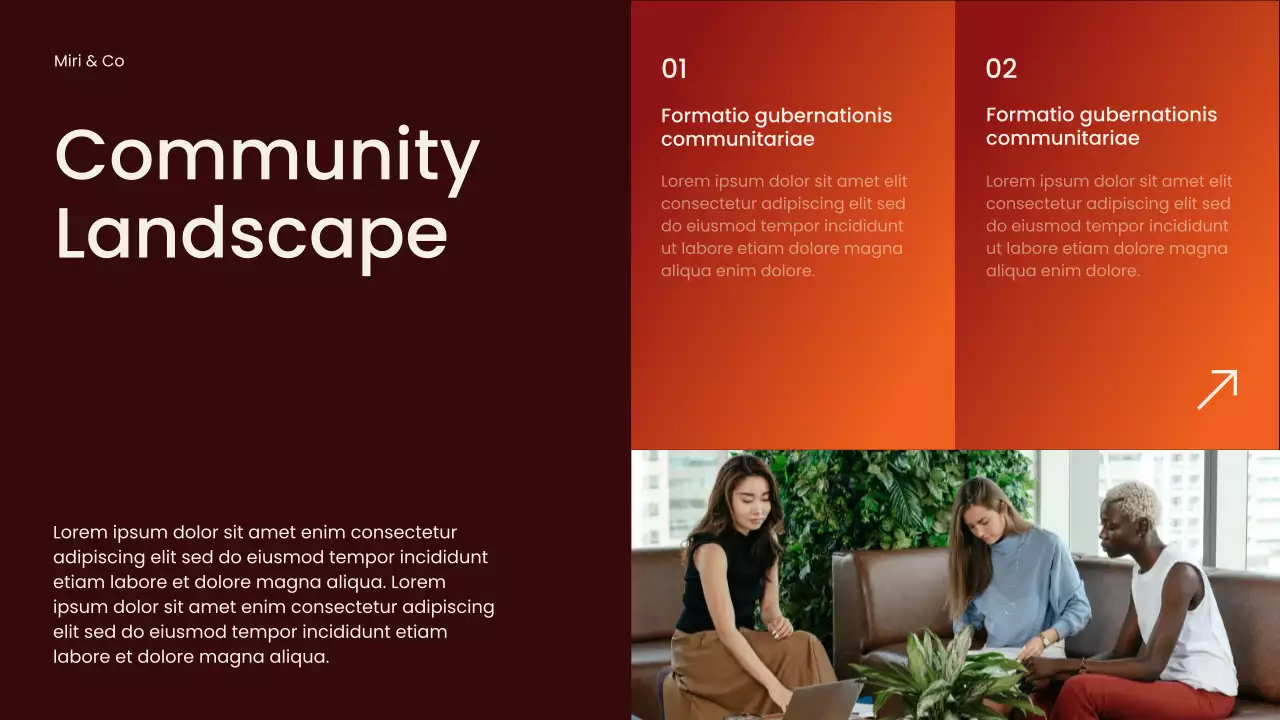 Brown Modern Community Report Presentation