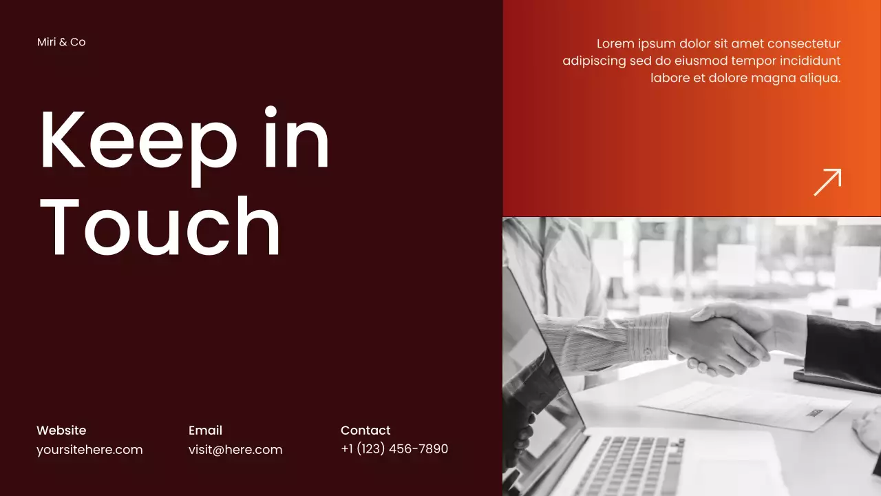 Brown Modern Community Report Presentation