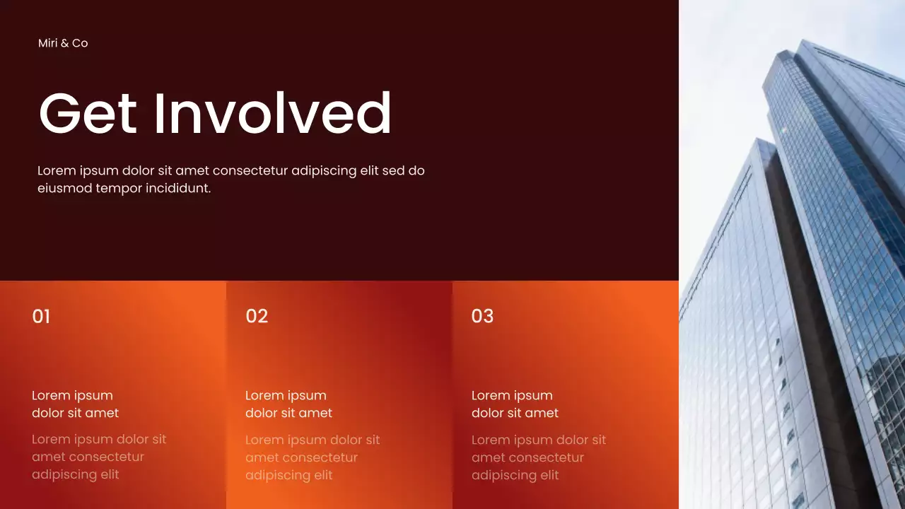 Brown Modern Community Report Presentation