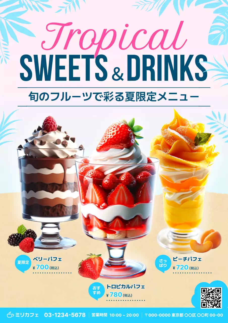 カラフル オシャレ カフェトロピカル