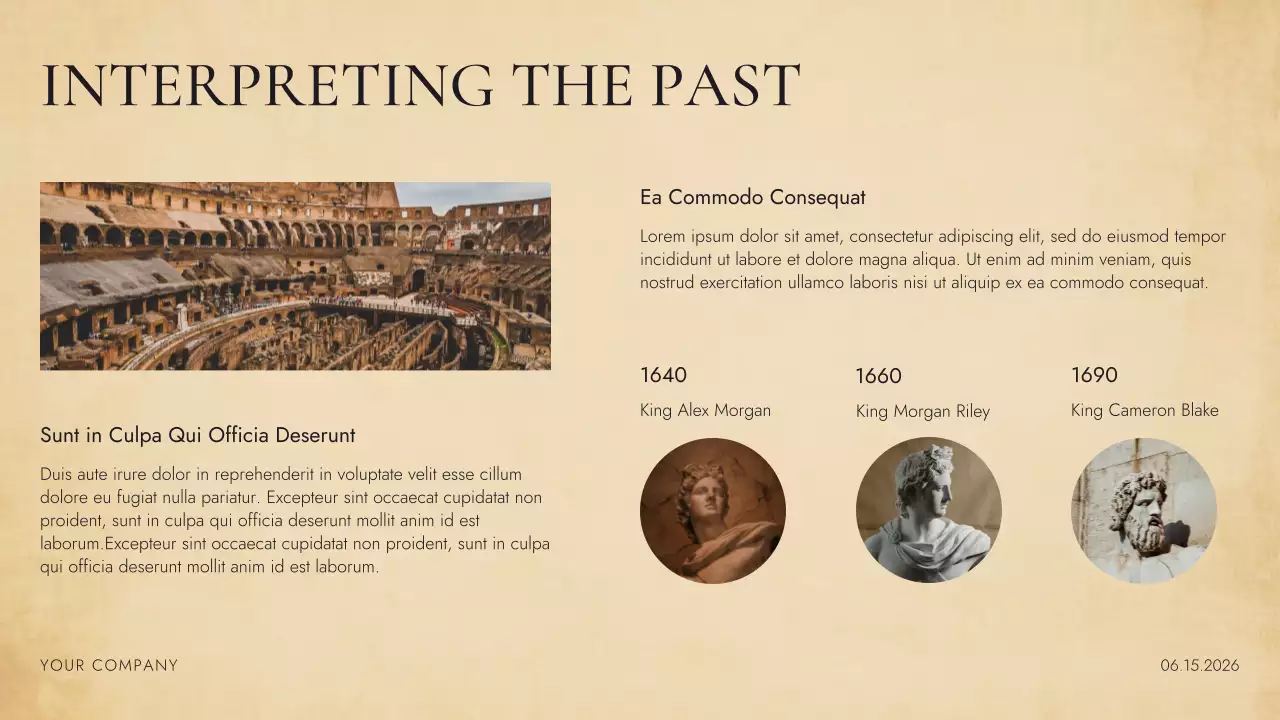 Black Brown Beige Vintage A Journey Through History Project Presentation