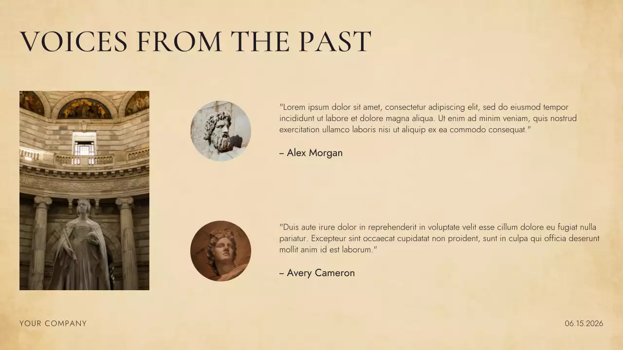 Black Brown Beige Vintage A Journey Through History Project Presentation