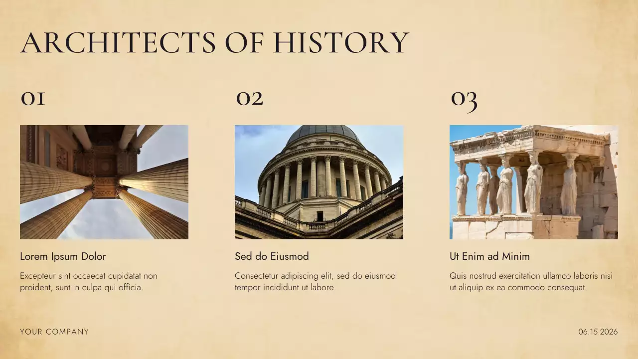 Black Brown Beige Vintage A Journey Through History Project Presentation