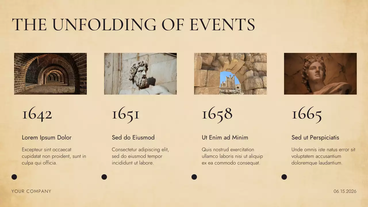 Black Brown Beige Vintage A Journey Through History Project Presentation