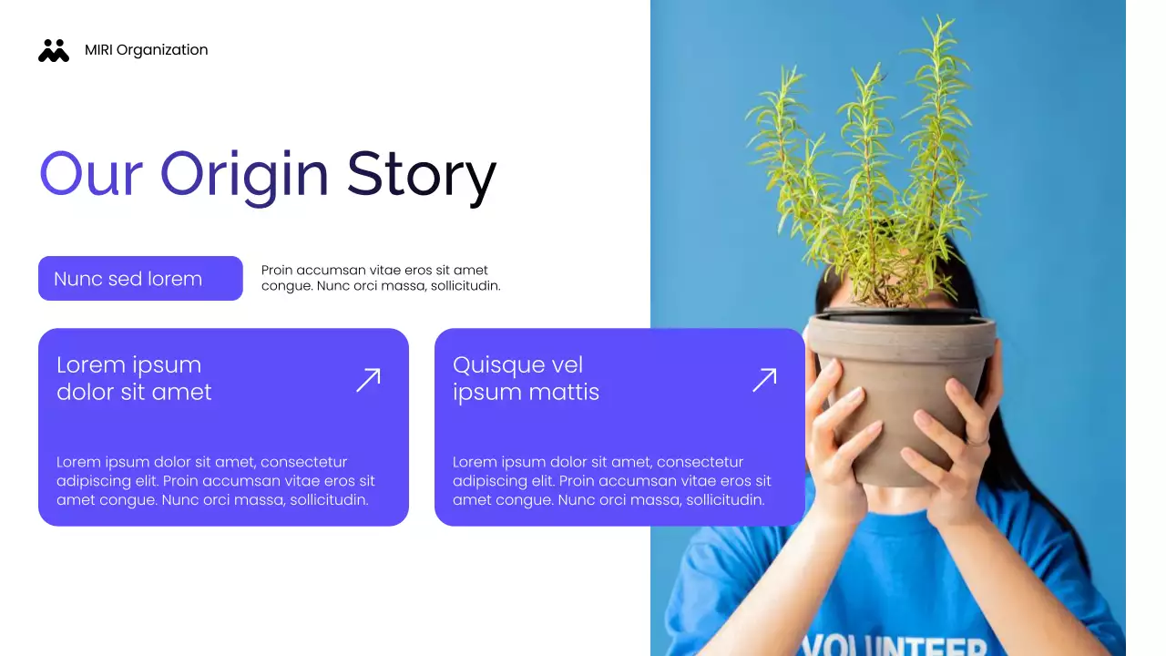 Blue Modern Non-profit Impact Report Community Presentation