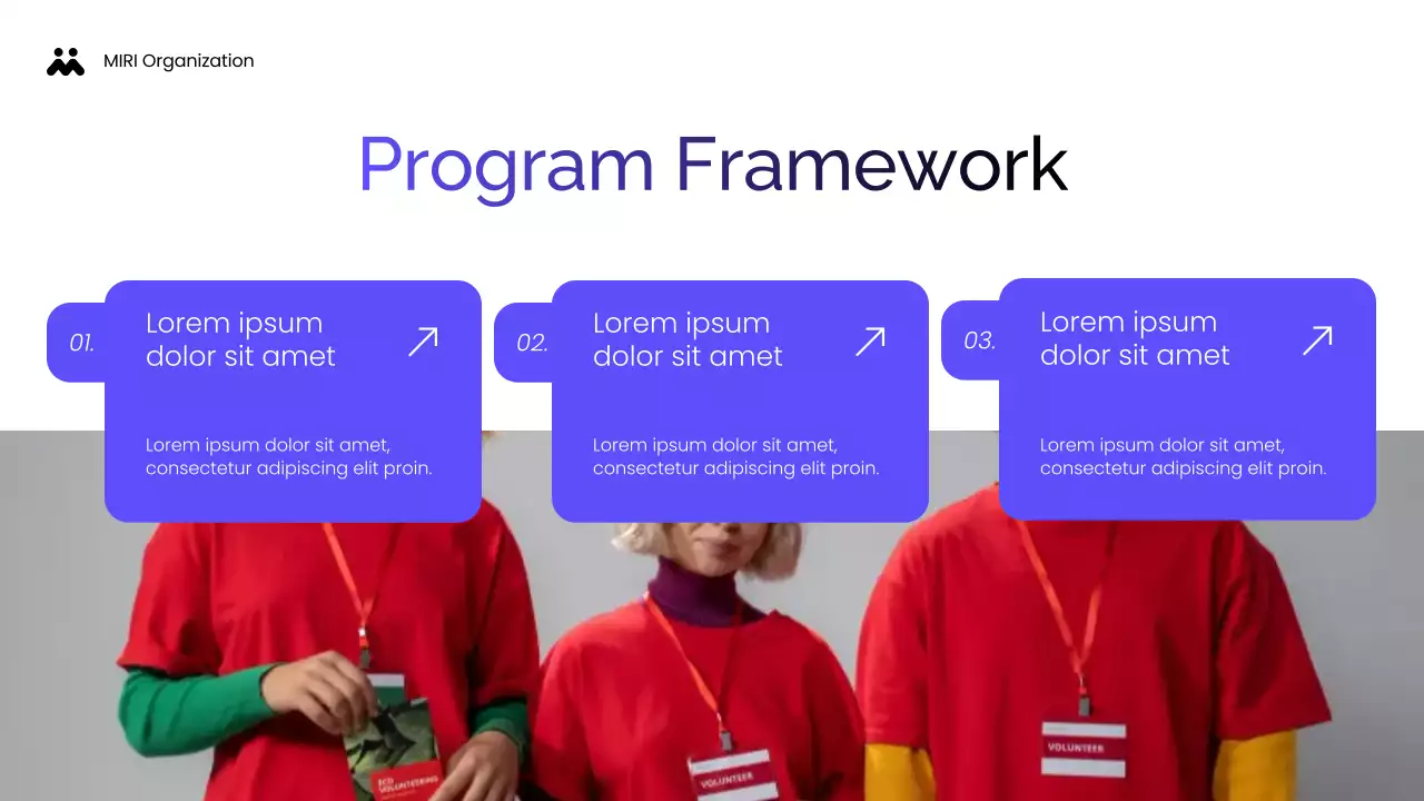 Blue Modern Non-profit Impact Report Community Presentation
