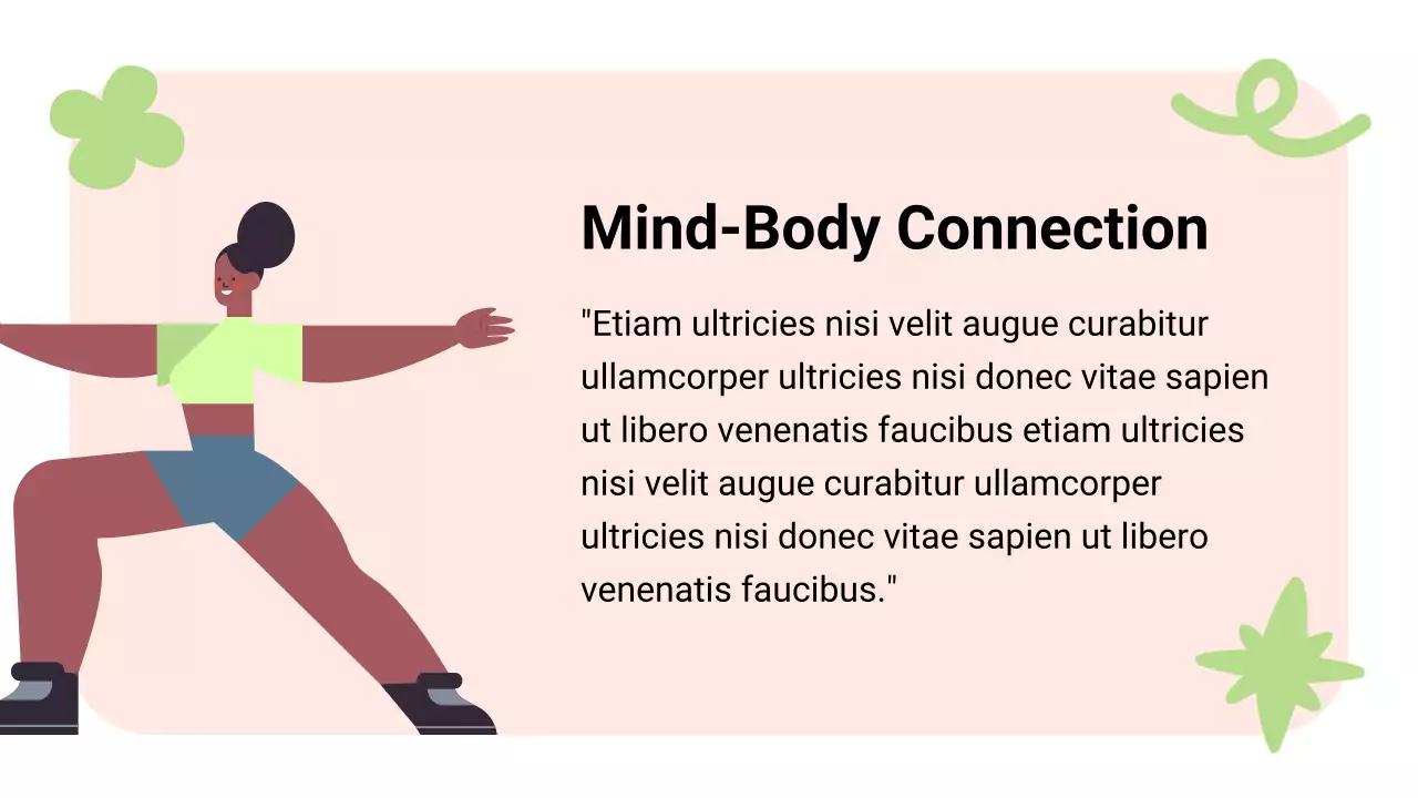 핑크 그린 모던 여성 건강 프레젠테이션