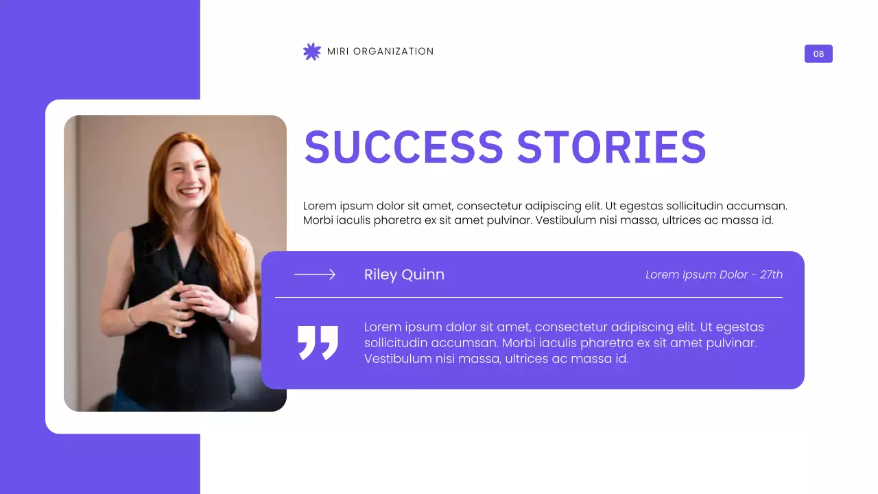 Purple Modern Community Impact Report Presentation