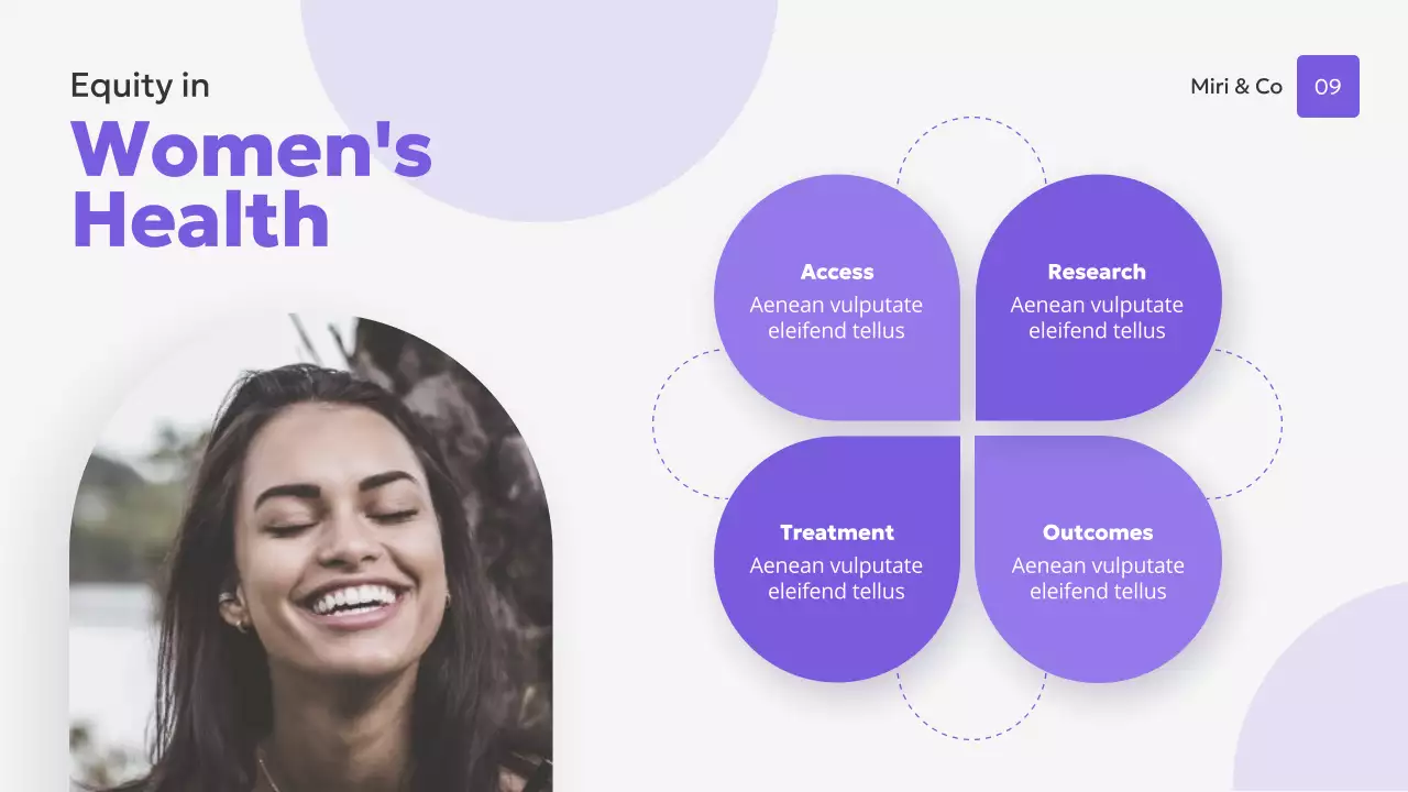 Purple Modern Women's Health Presentation