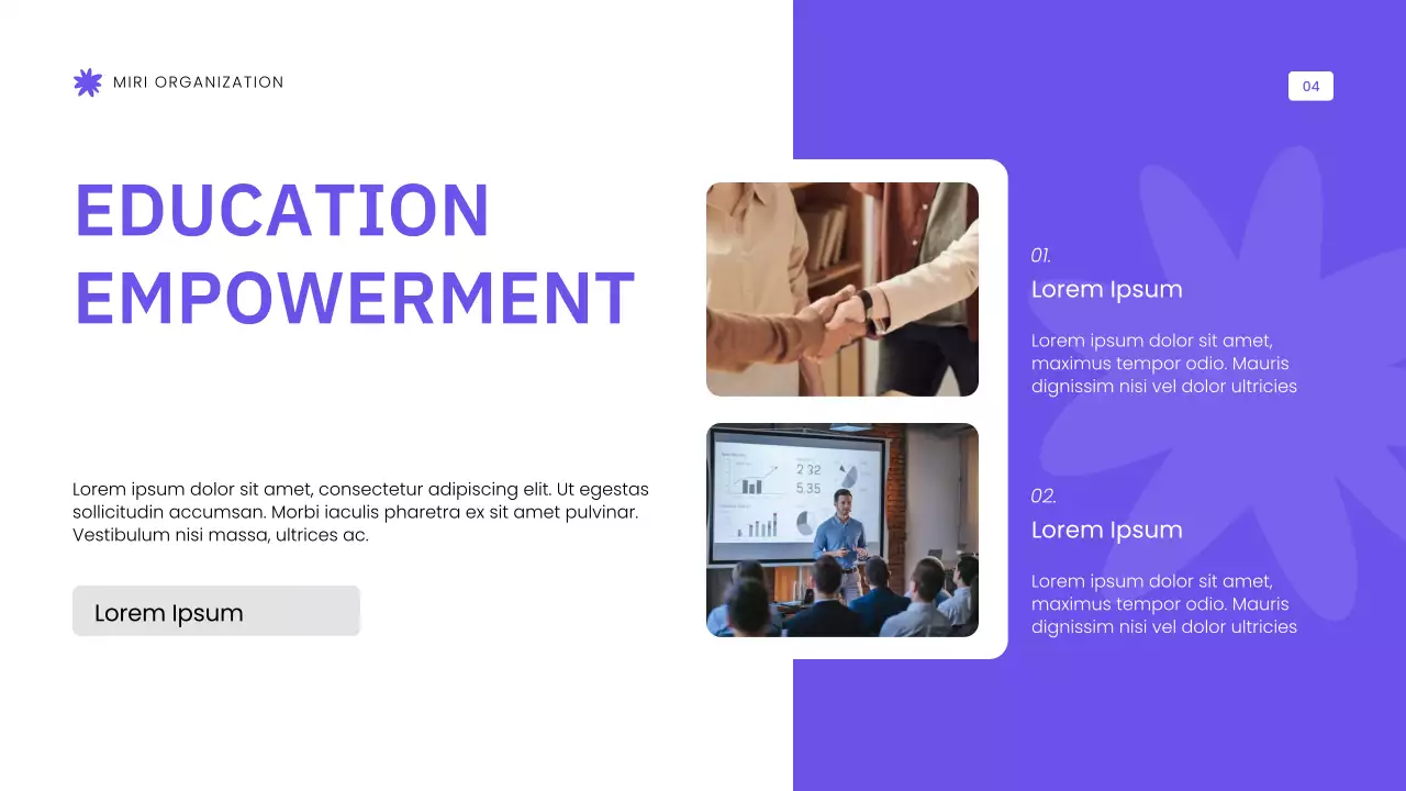 Purple Modern Community Impact Report Presentation