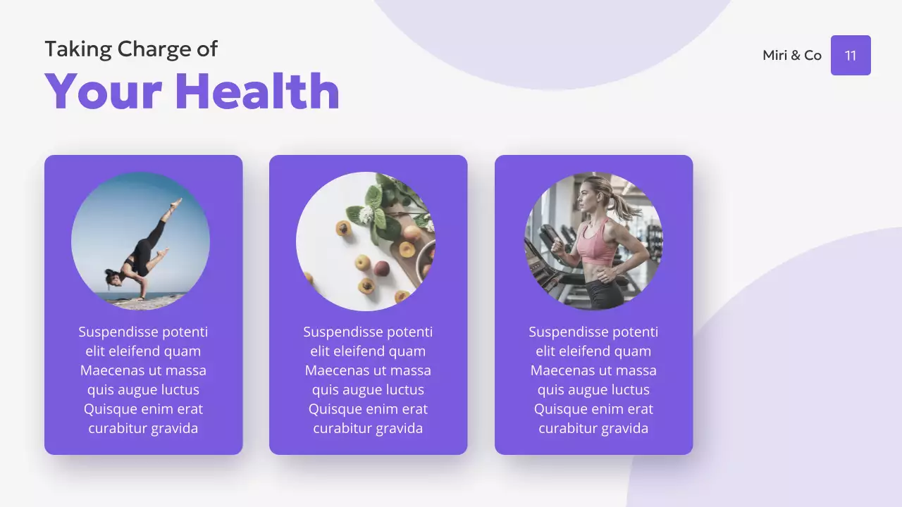 Purple Modern Women's Health Presentation