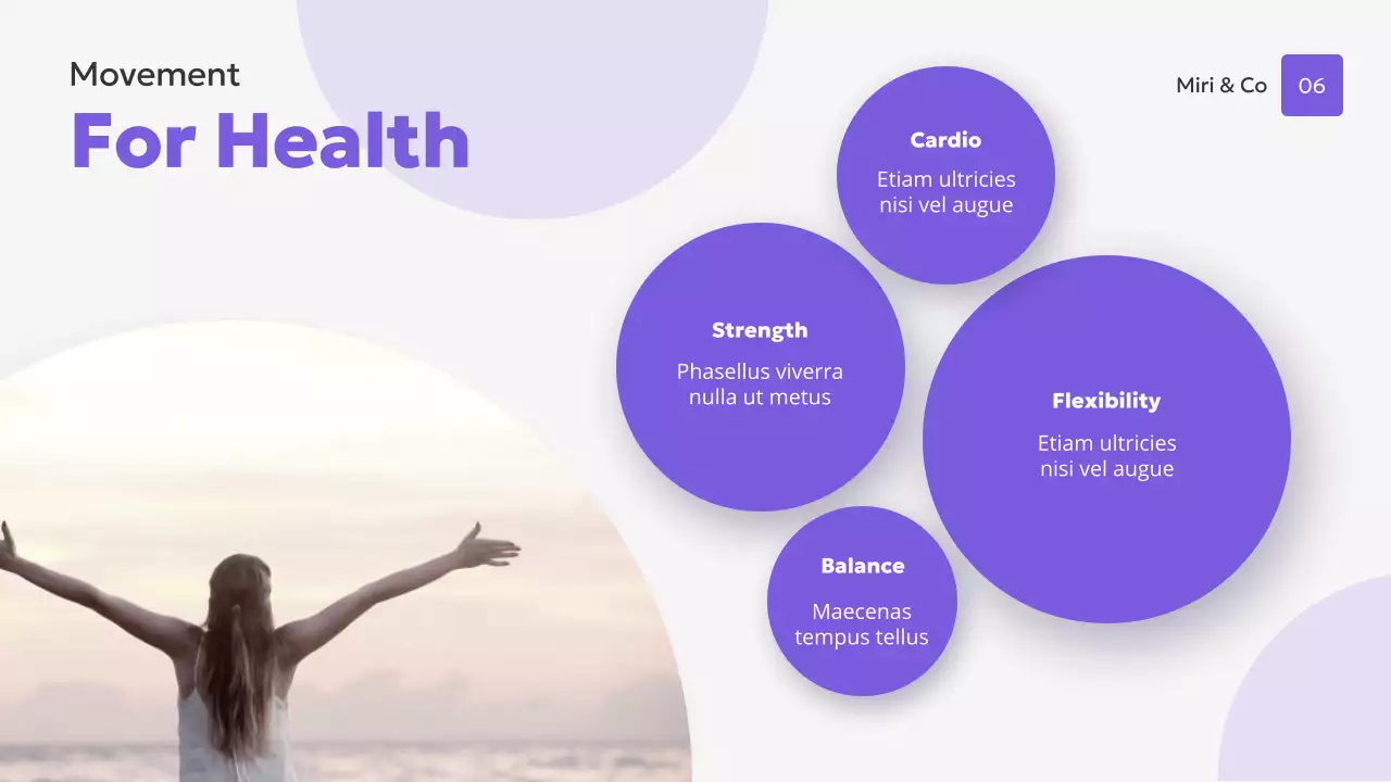 Purple Modern Women's Health Presentation