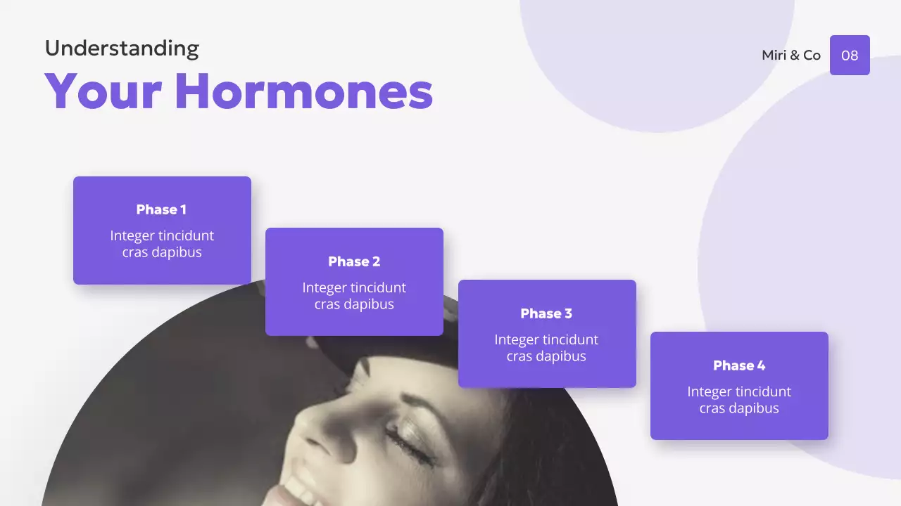 Purple Modern Women's Health Presentation