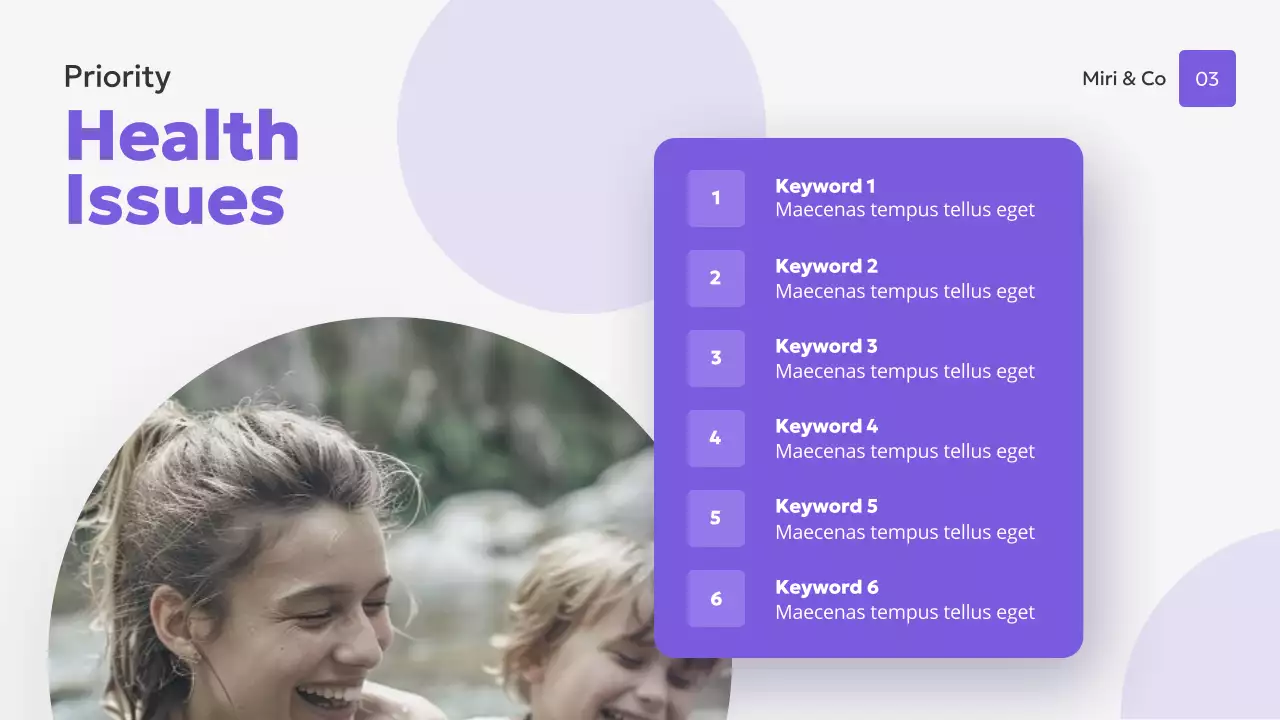 Purple Modern Women's Health Presentation