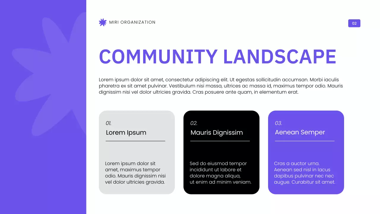 Purple Modern Community Impact Report Presentation