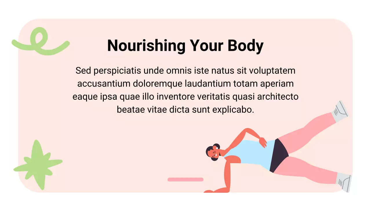 핑크 그린 모던 여성 건강 프레젠테이션