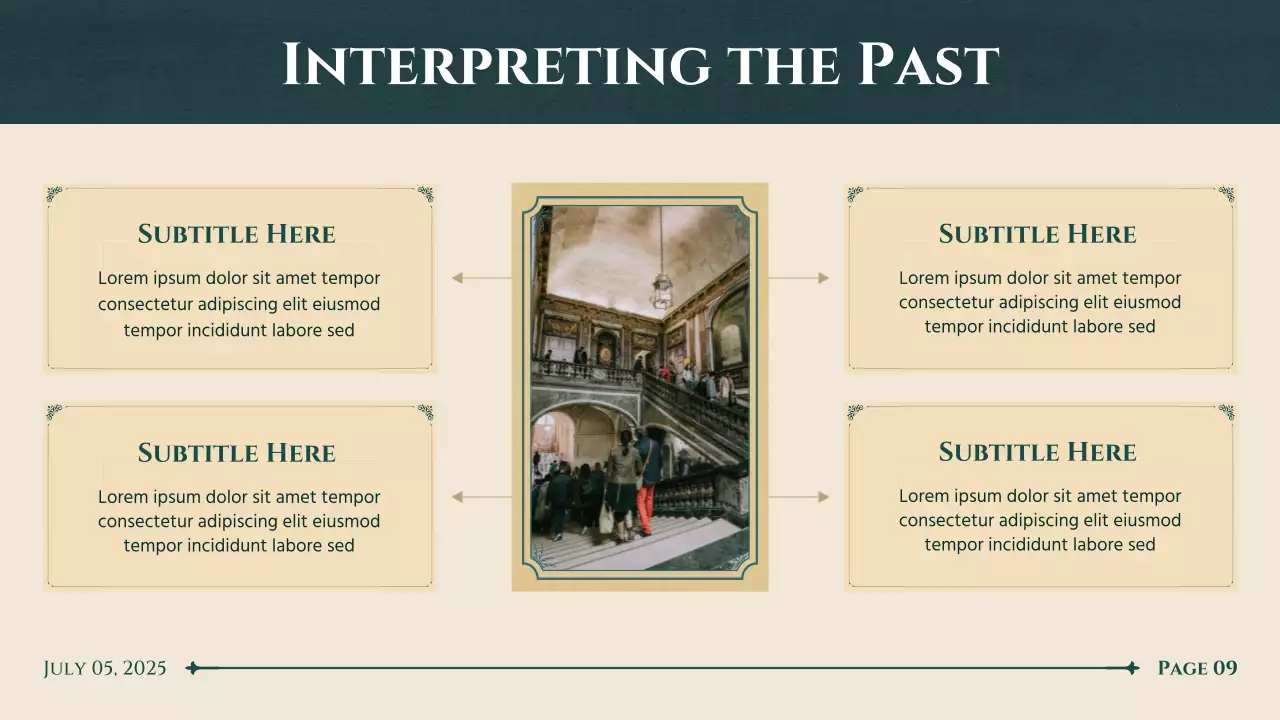 Beige Classic History Lecture Presentation