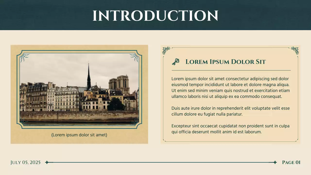 Beige Classic History Lecture Presentation