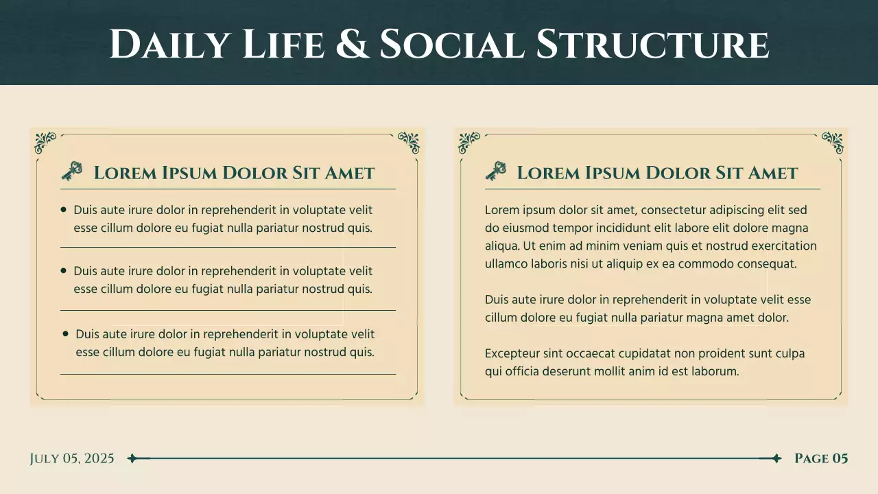 Beige Classic History Lecture Presentation