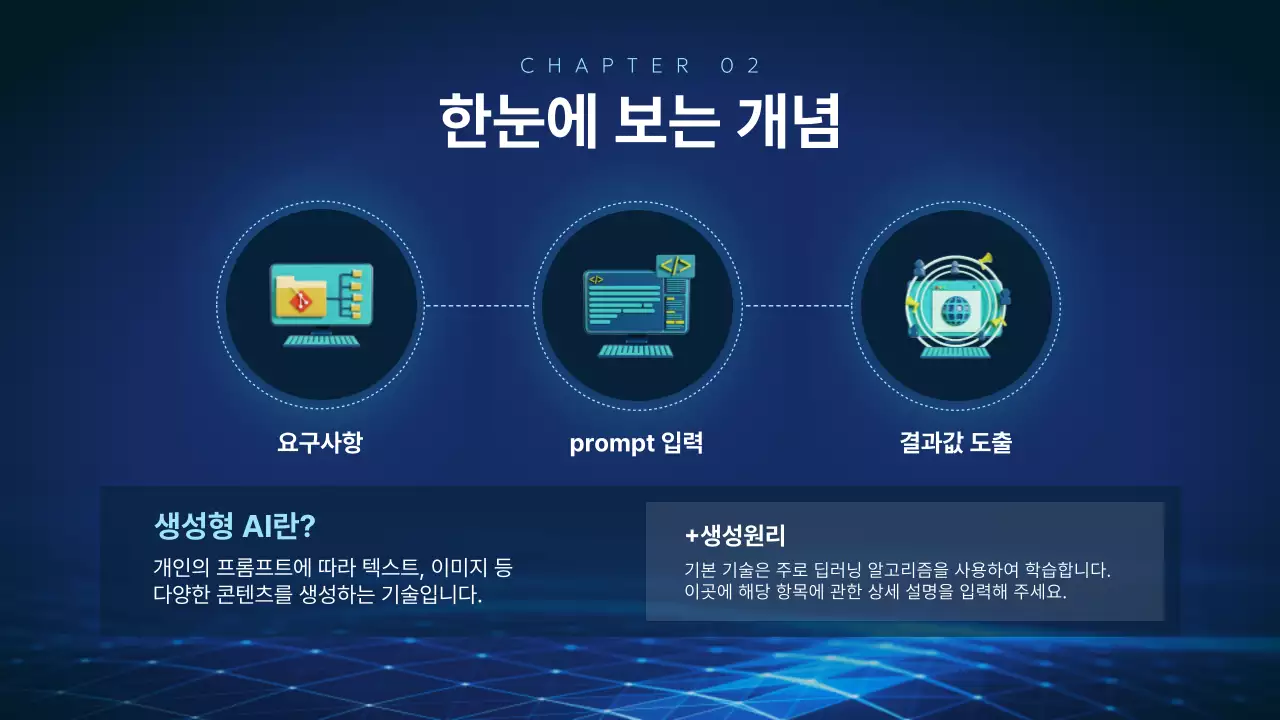 파랑 모던 교육 자료 교육