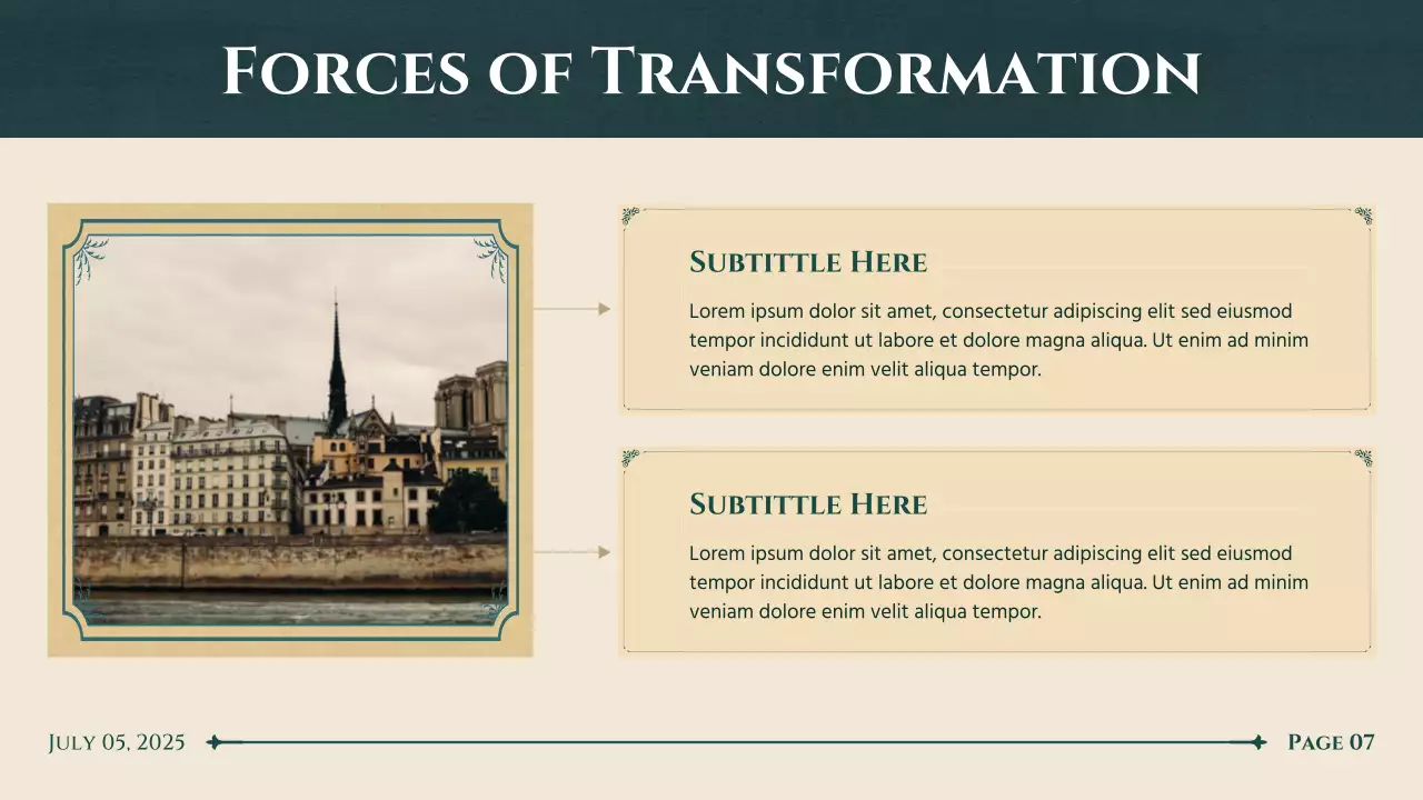 Beige Classic History Lecture Presentation